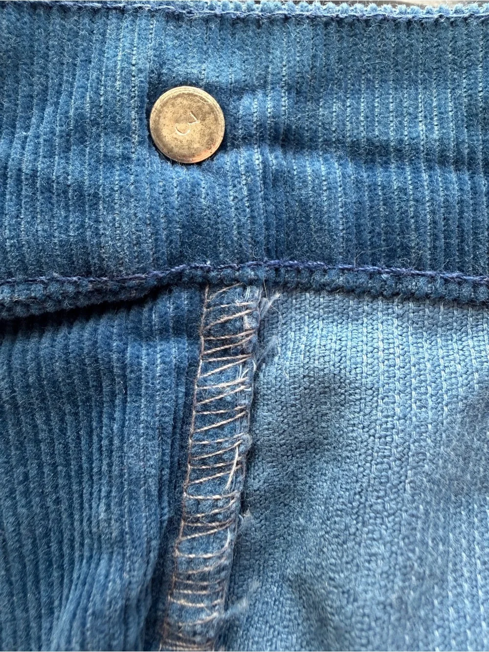 Vintage Levis 646 Corduroy Pants Mens 36x34 White Tab Bell‎ Bottom flared 70s